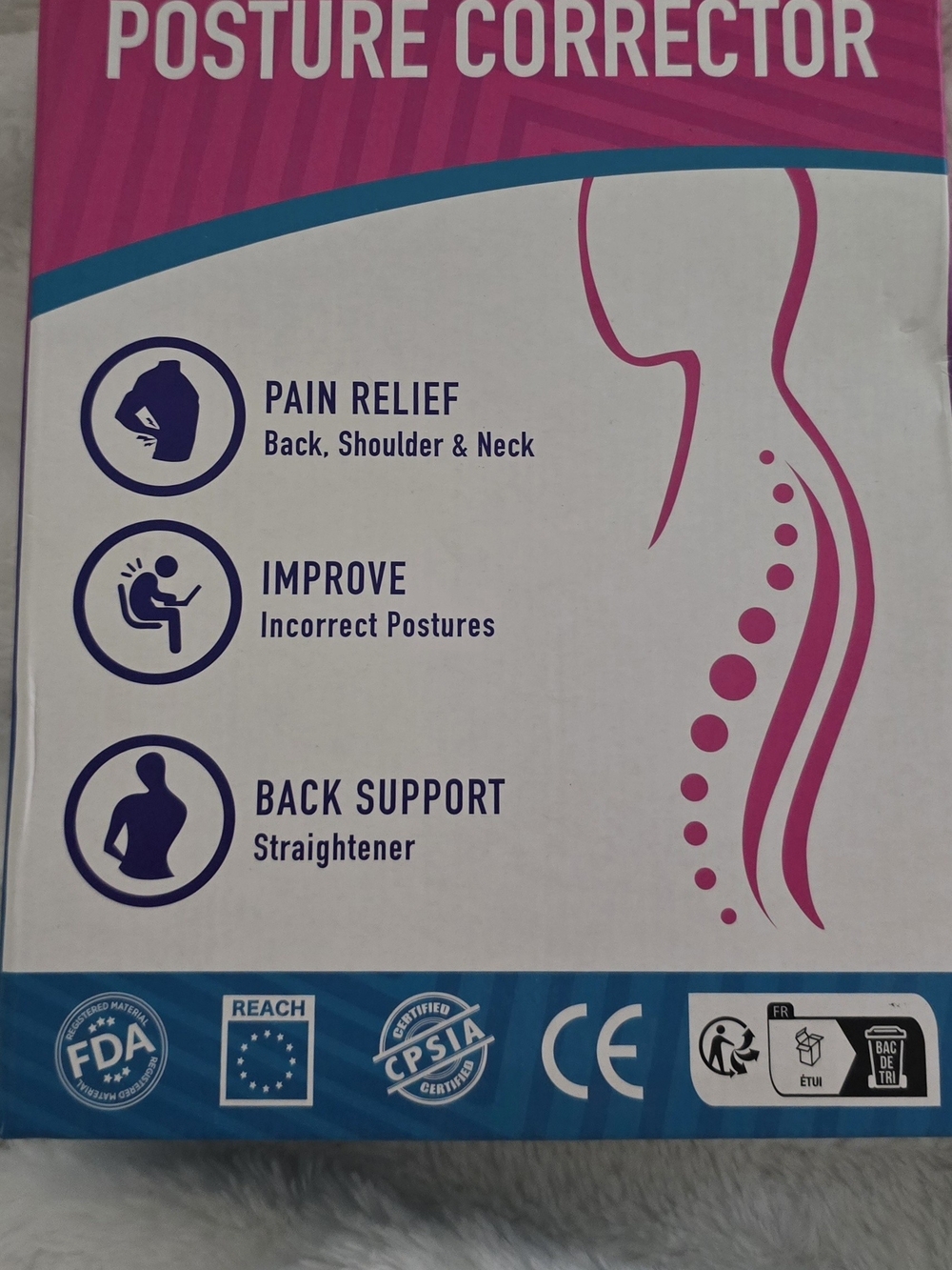Posture Corrector for Women - Pink - Pain Relief & Back Support